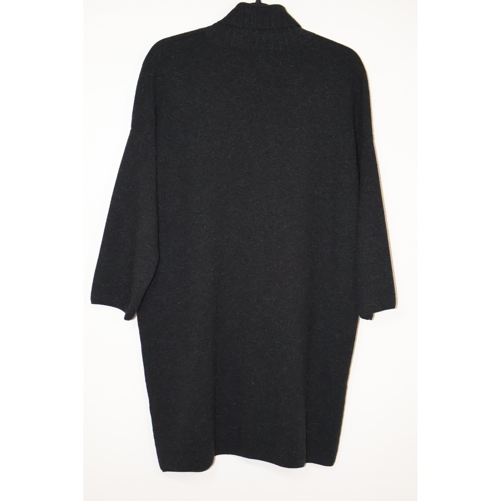 Pomander Place Sweater Dress Size XL Black Sparkle Turtleneck Vivianne Mini